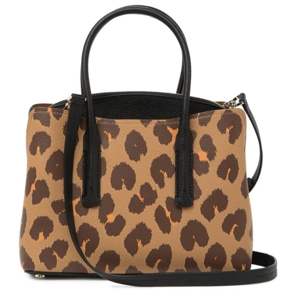 Kate Spade New York Margaux Leopard Print Satchel - Picture 3 of 13